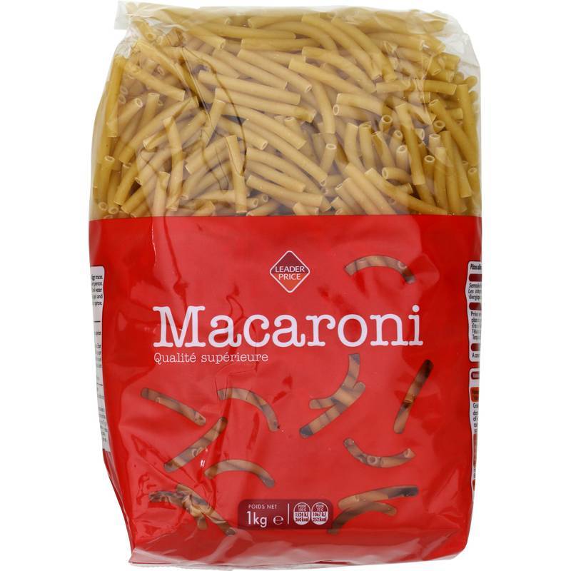 LEADER PRICE MACARONI 1KG