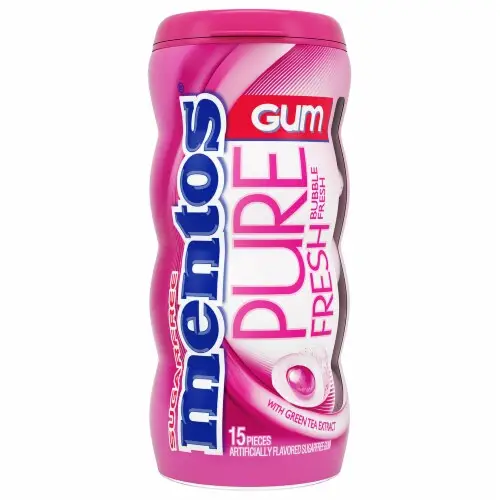 MENTOS PURE FRESH BUBBLE FRESH BOTTLE 31.5G