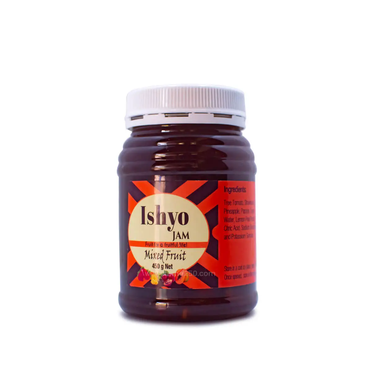 ISHYO MIXED FRUIT JAM PLASTIC JAR 450G