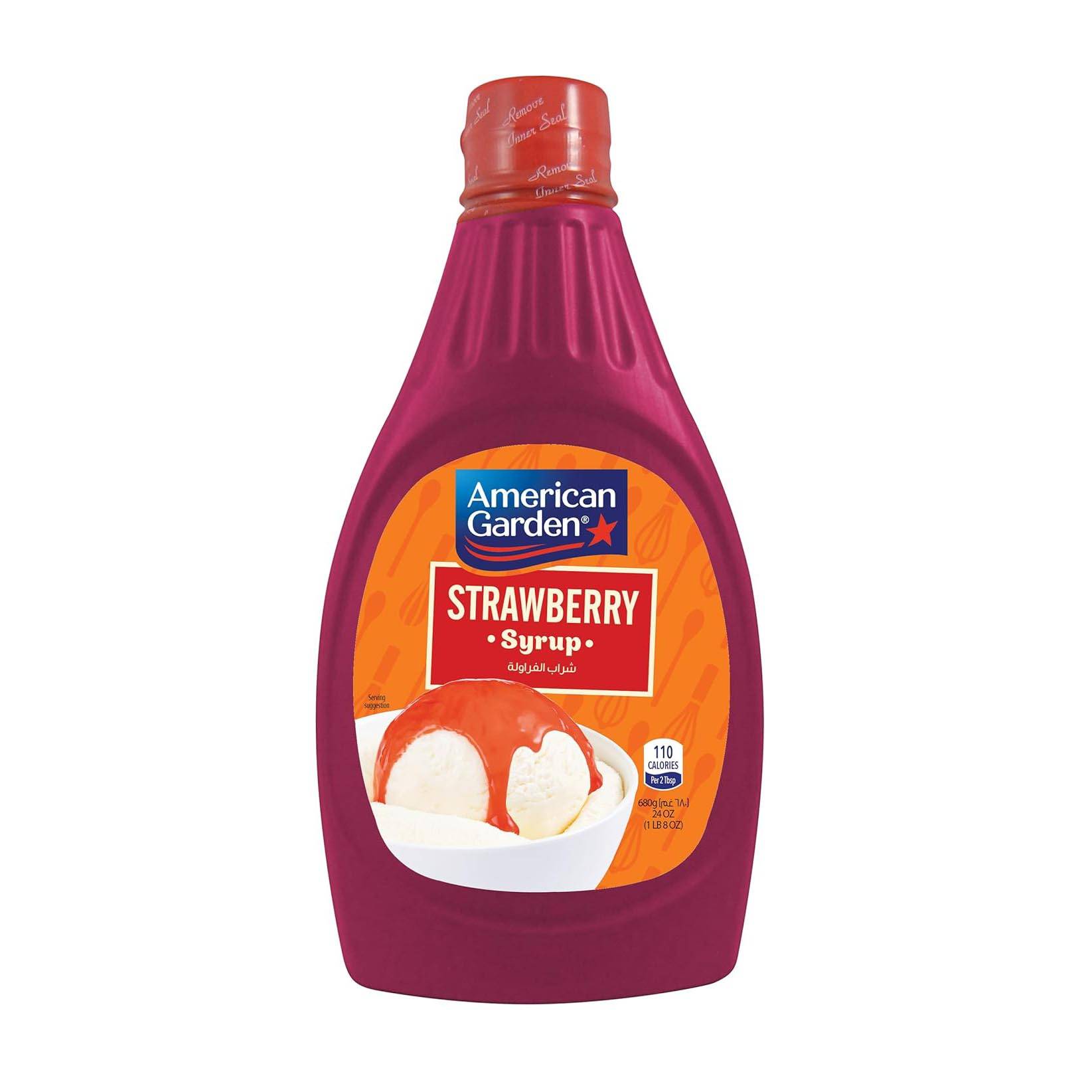 AMERICAN GARDEN STRAWBERRY SYRUP 680G
