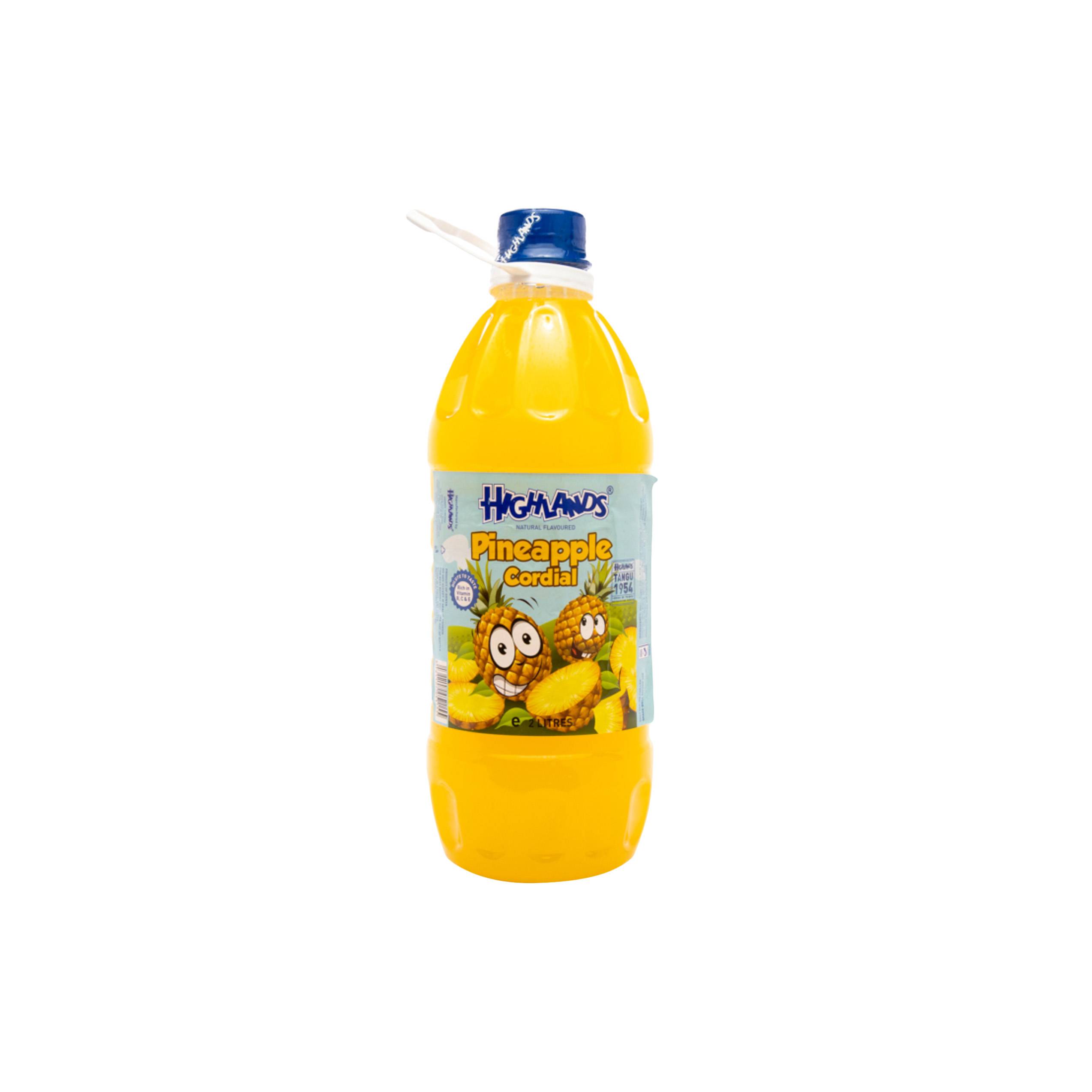 HIGHLANDS PINEAPPLE CORDIAL 2L