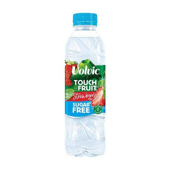 VOLVIC TOUCH OF FRUIT STRAWBERRY SUGAR FREE 500ML