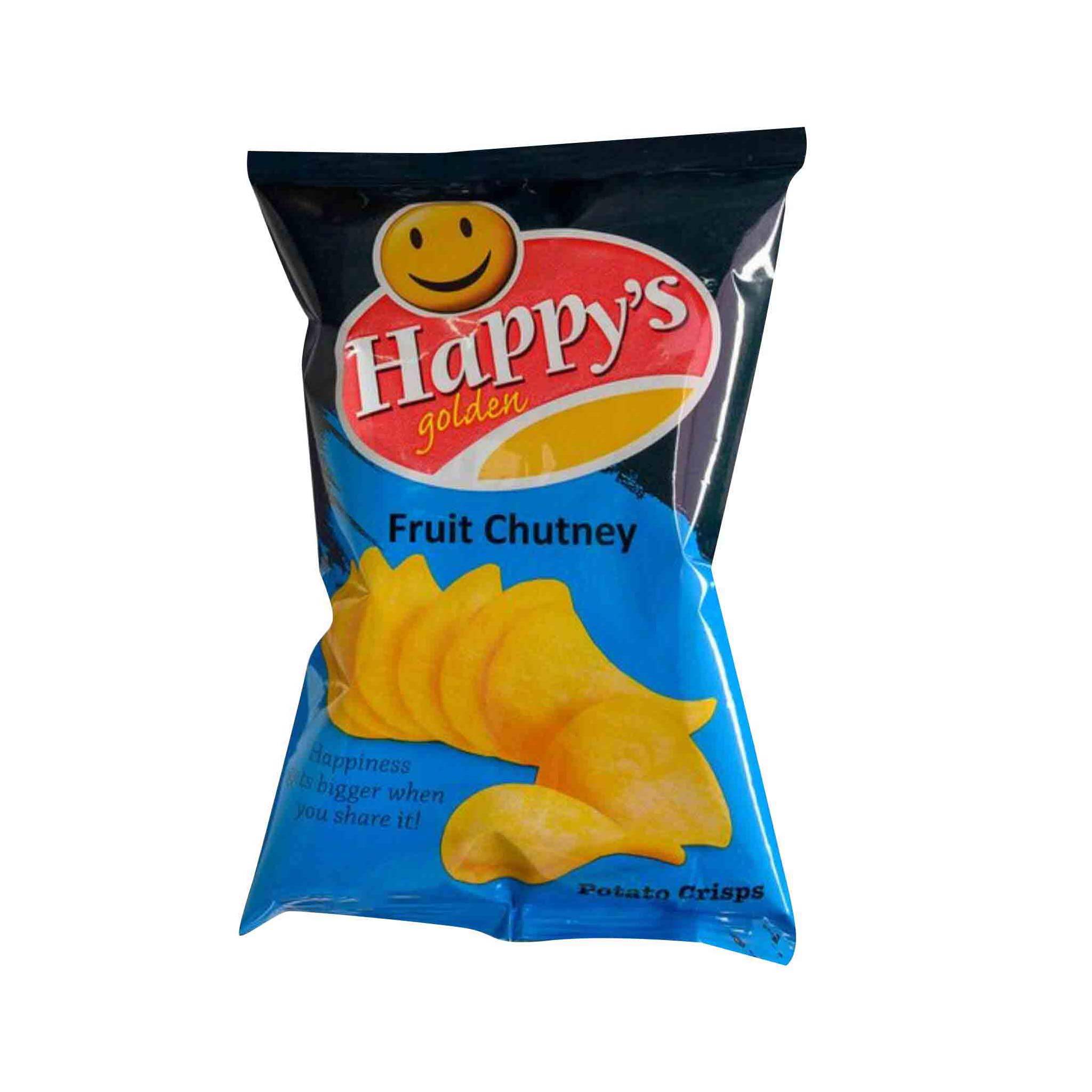 HAPPYS GOLDEN FRUIT CHUTNEY POTATO CRISPS 70G