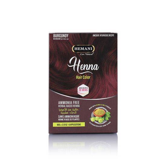 HEMANI HENNA HAIR COLOR BURGUNDY 60G