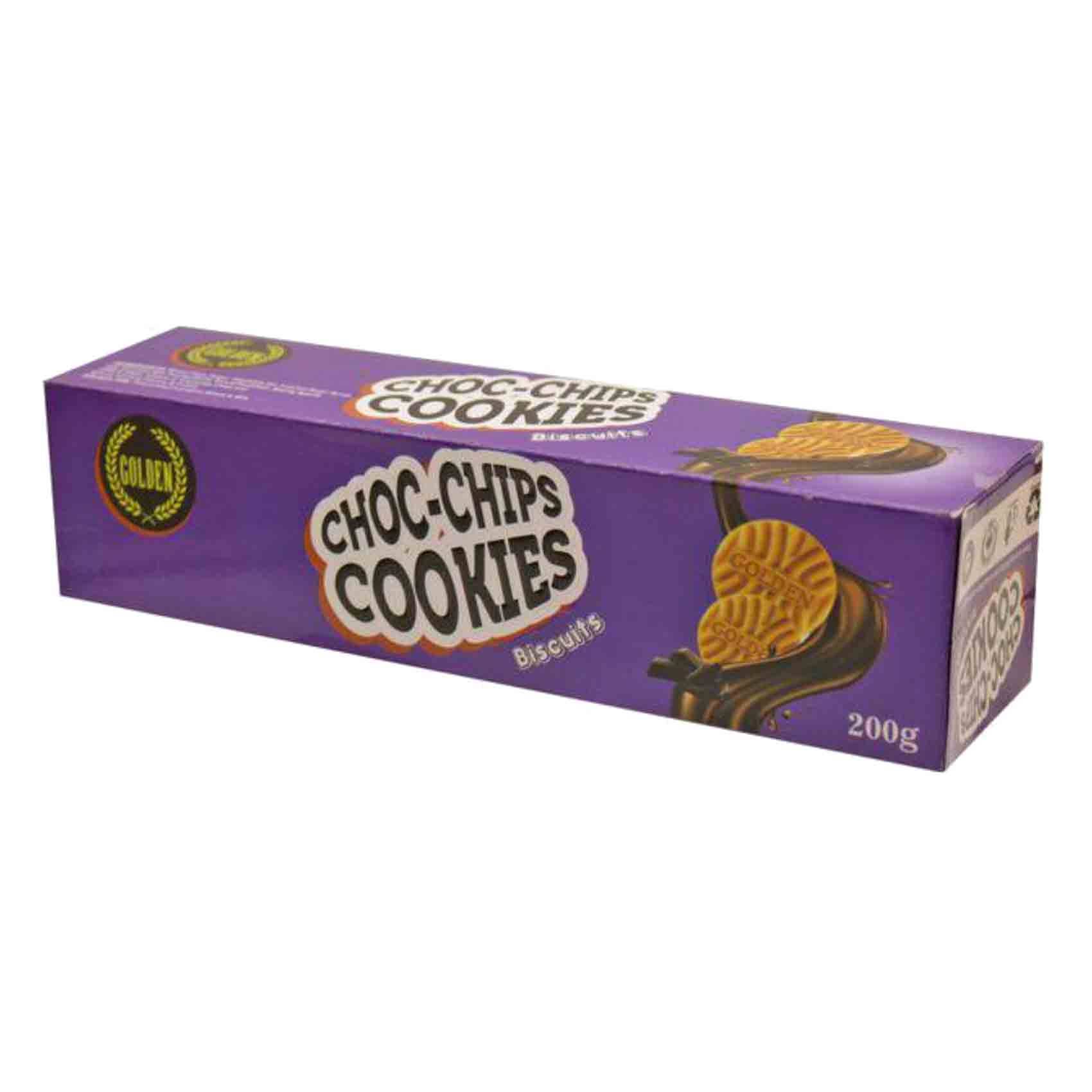GOLDEN CHOC CHIPS COOKIES BISCUITS 200GX24