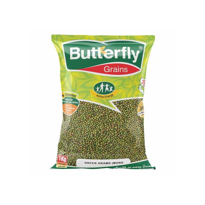 BUTTERFLY GREEN GRAMS MUNG 1KG