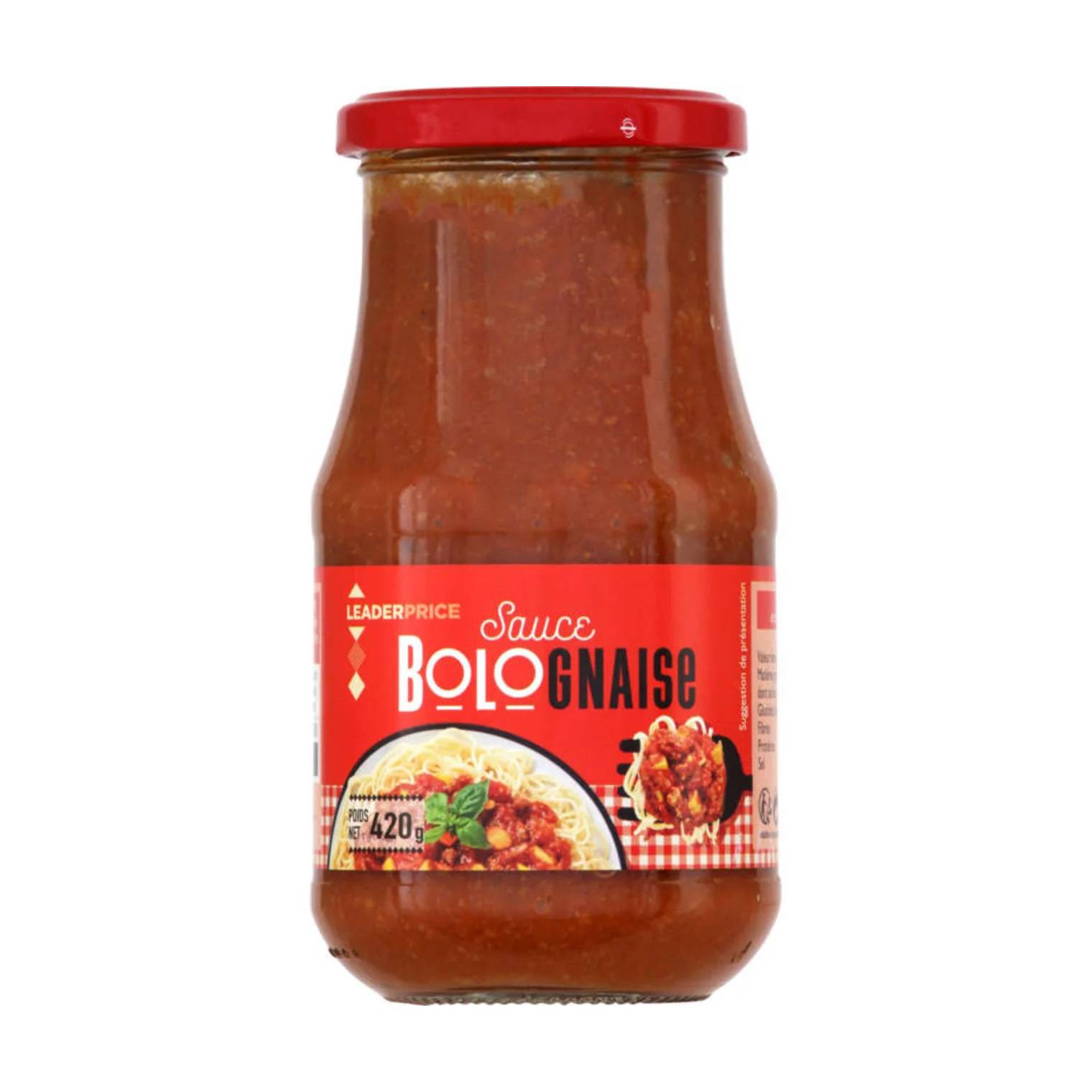 LEADER PRICE SAUCE BOLOGNAISE 420G
