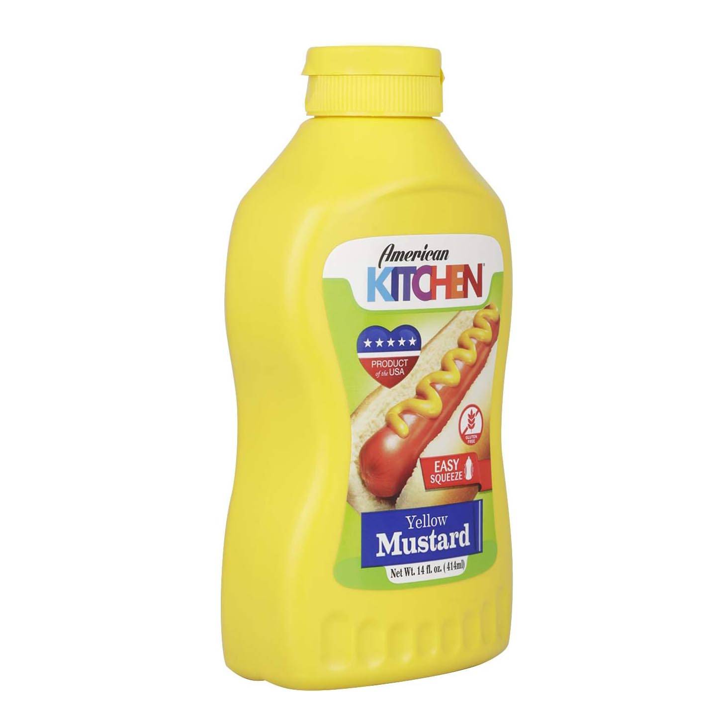 AMERICAN KITCHEN YELLOW MUSTARD 414ML