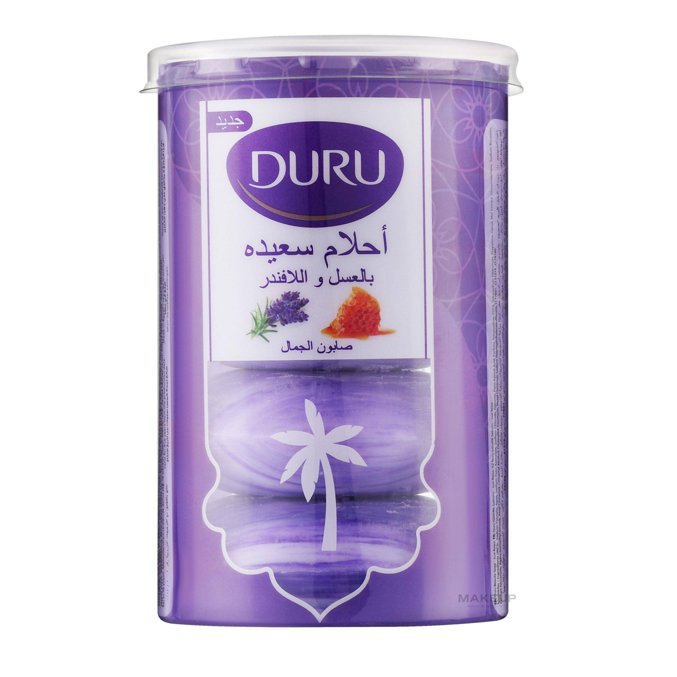 DURU HONEY AND LAVENDER SOAP 90G -- PACK OF 4
