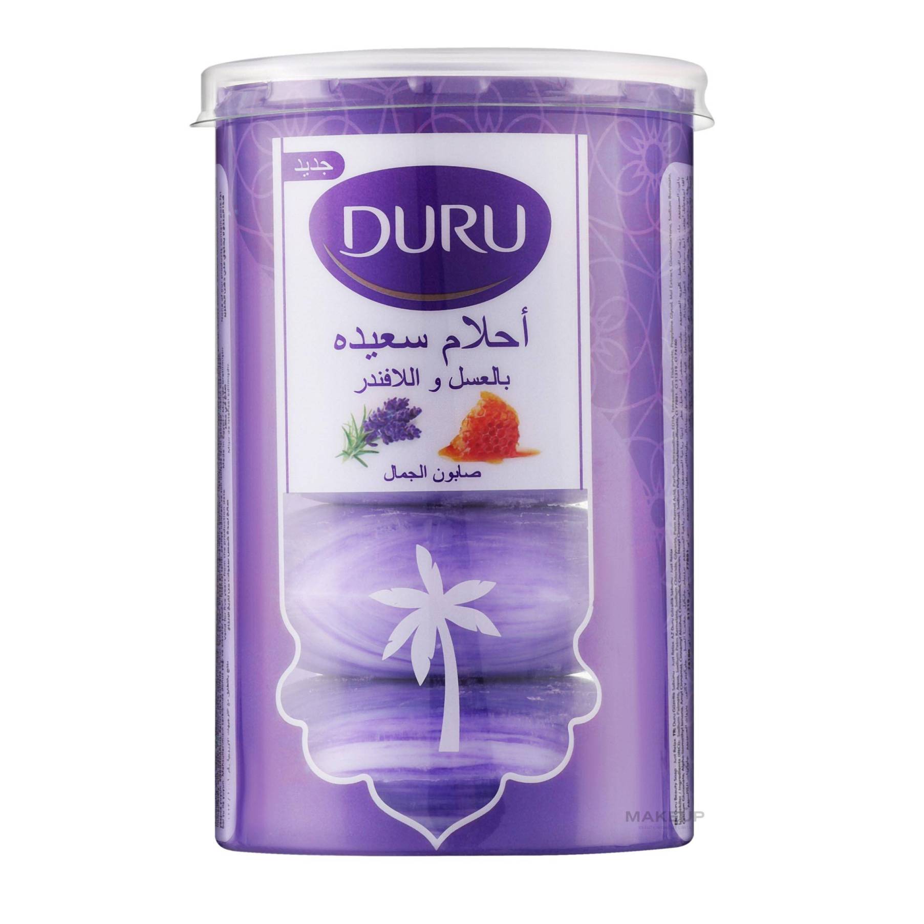 DURU HONEY AND LAVENDER SOAP 90G -- PACK OF 4
