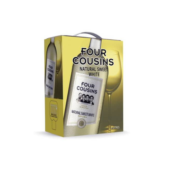 FOUR COUSINS NATURAL SWEET WHITE 5L