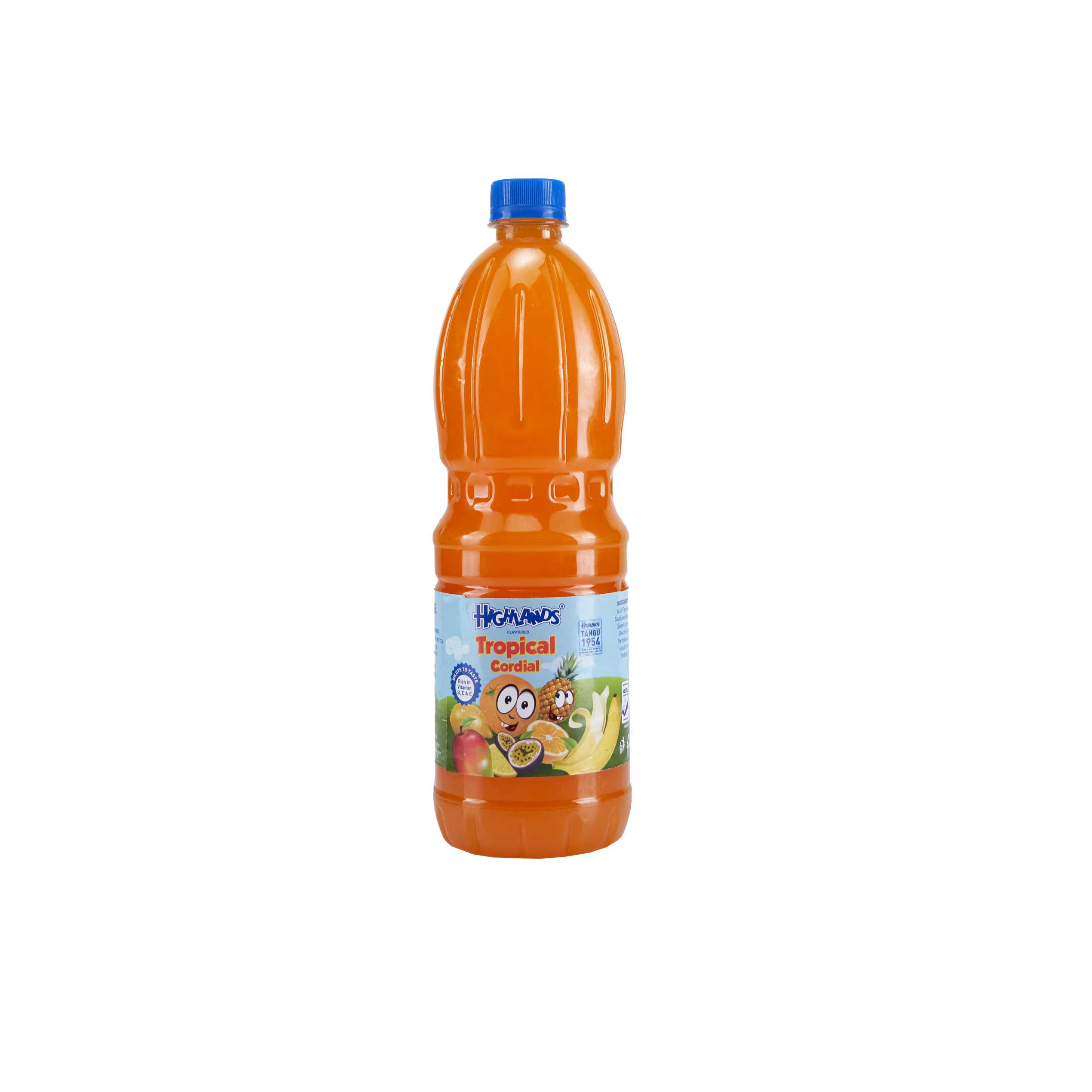 HIGHLANDS TROPICAL CORDIAL 1L