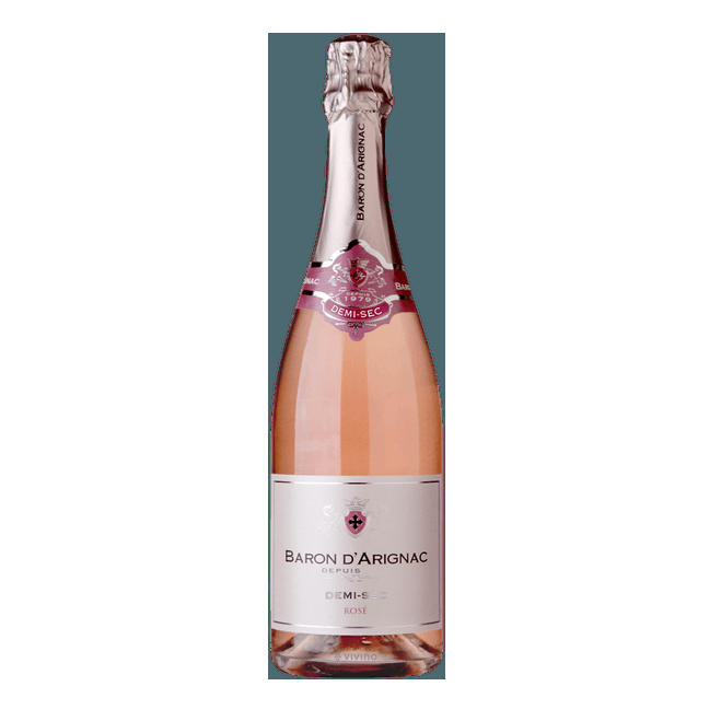 BARON D ARIGNAC SPARKLING DEMI SEC ROSE 75CL