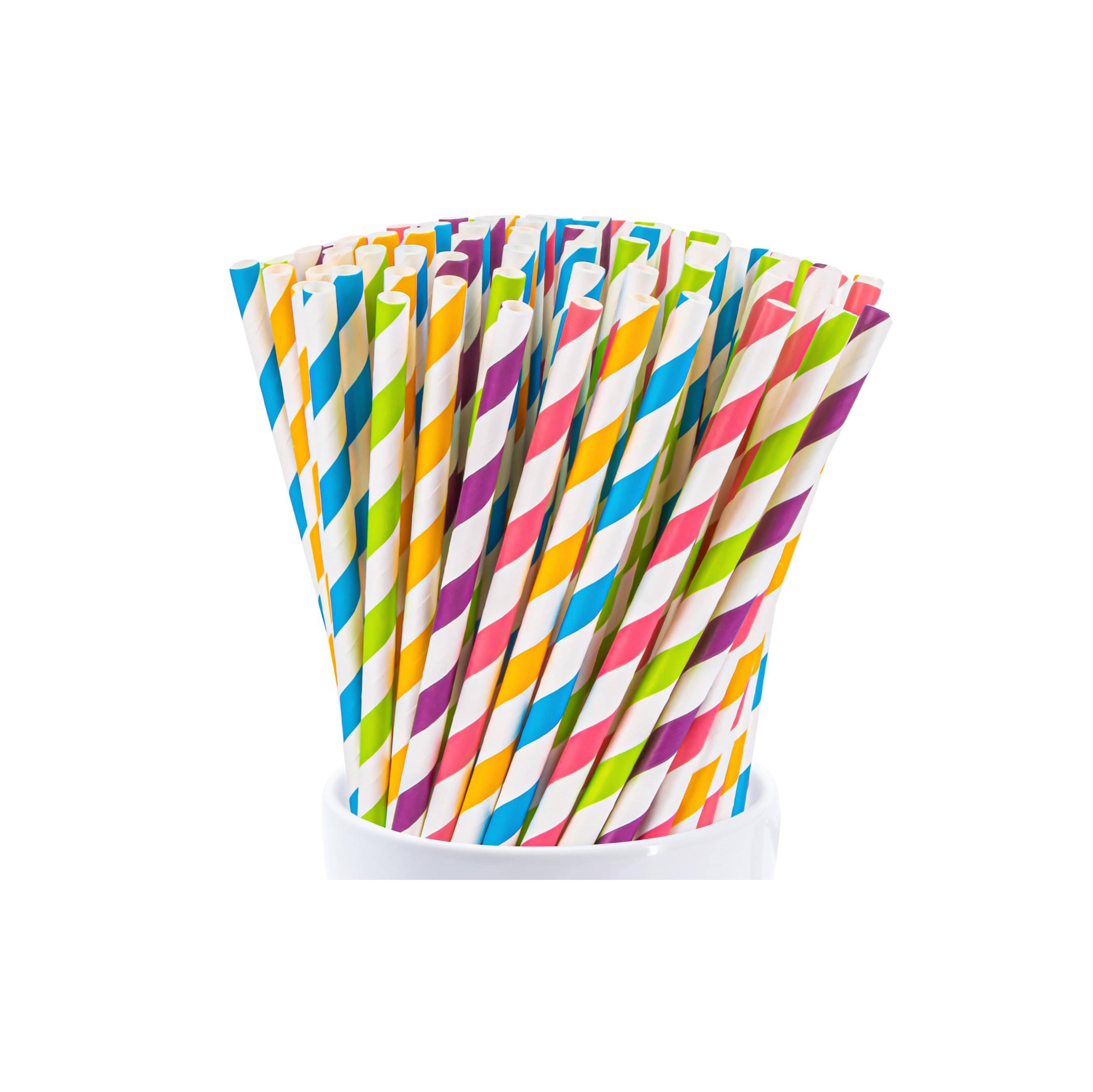 DRINKING STRAWS PAPER 100PCS