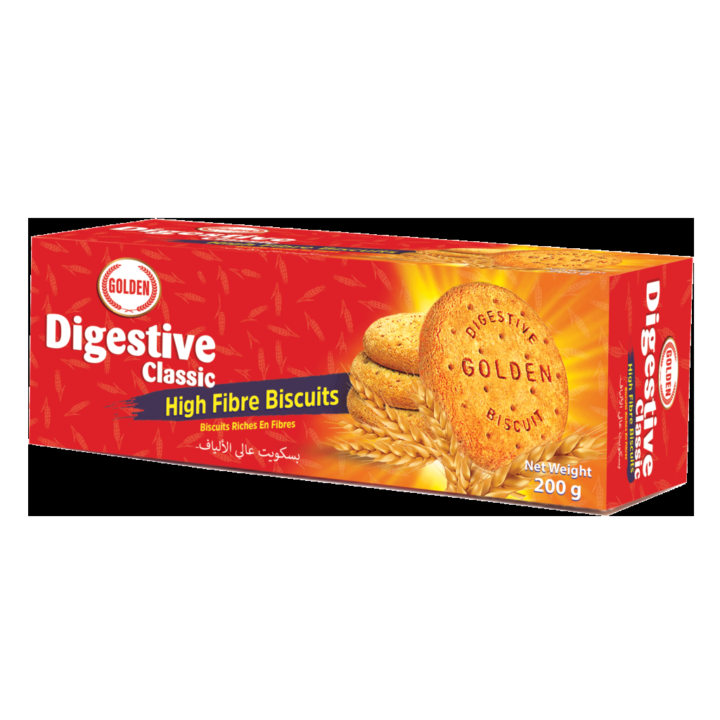 GOLDEN DIGESTIVE CLASSIC HIGH FIBRE BISCUIT 200G