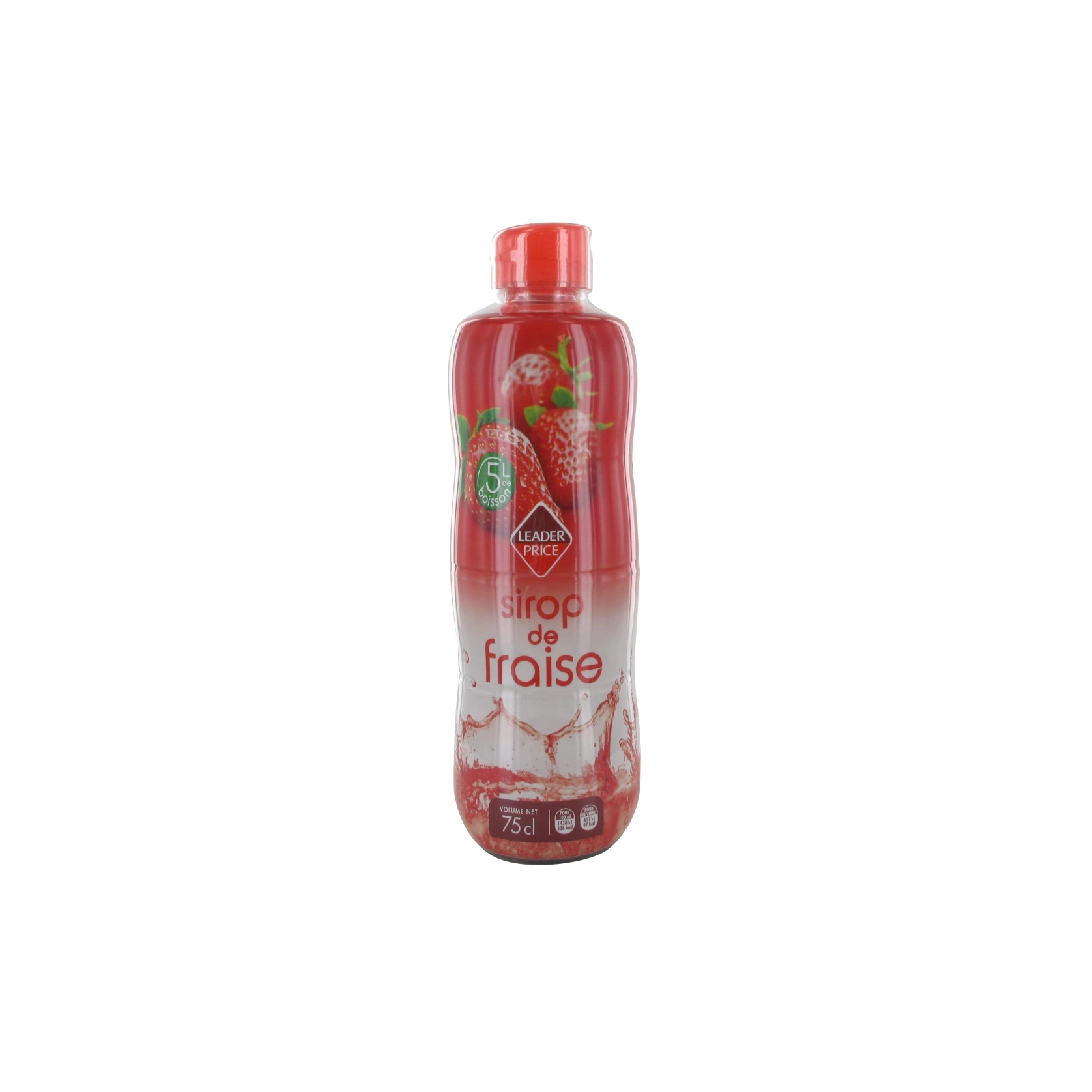 LEADER PRICE SIROP DE FRAISE 75CL