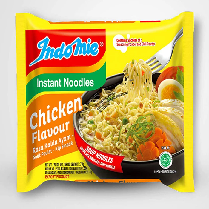 INDOMIE INSTANT NOODLES CHICKEN FLAVOUR 70G