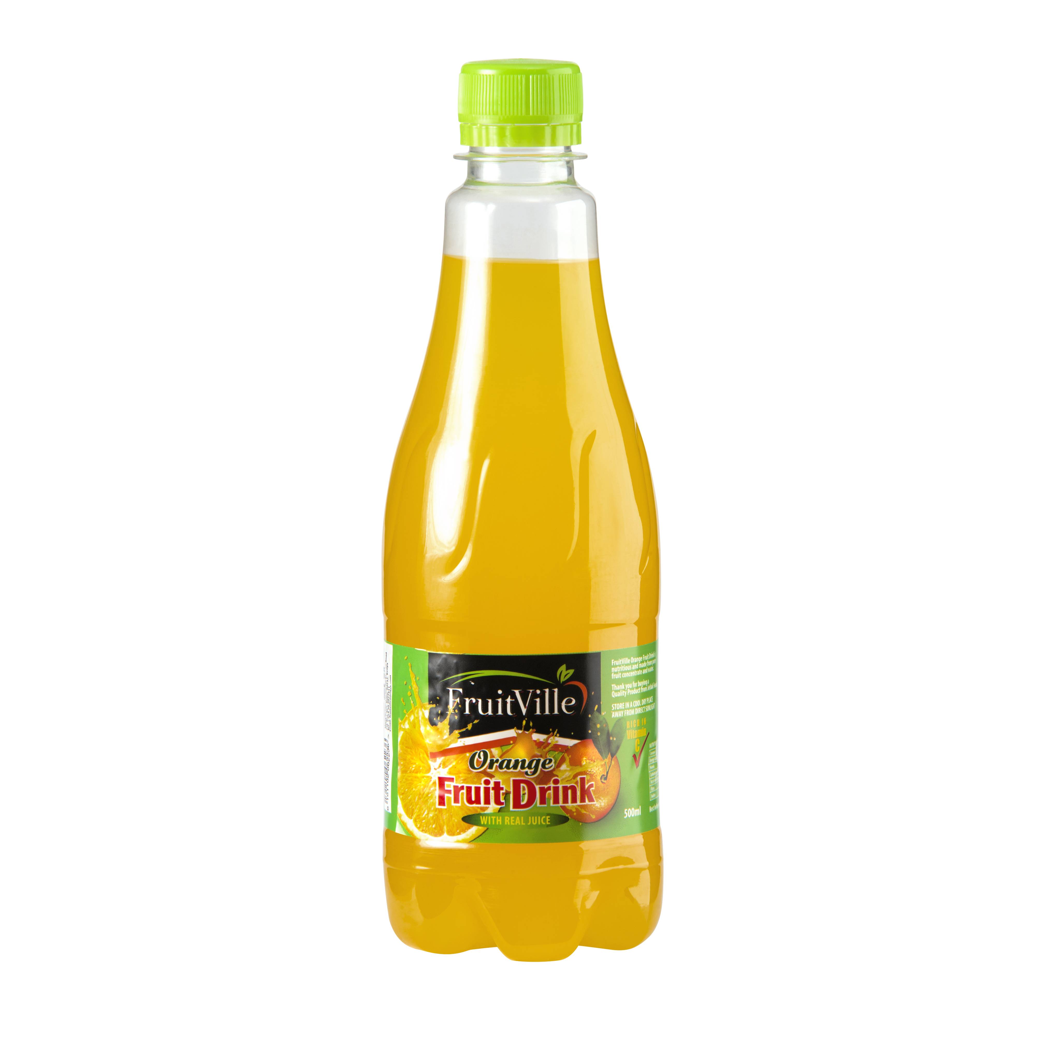 FRUIT VILLE RTD ORANGE FRUIT DRINK JUICE 500ML