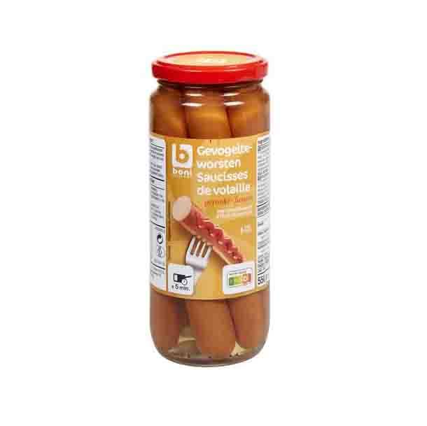 BONI SAUCISSES DE VOLAILLE 550G