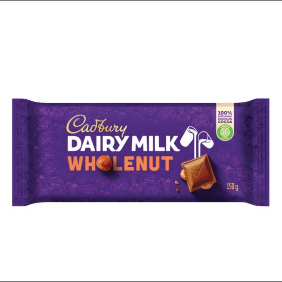 CADBURY DAIRY MILK WHOLENUT 150G