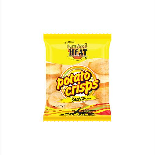 TROP HEAT POTATO CRISPS SALTED 200G