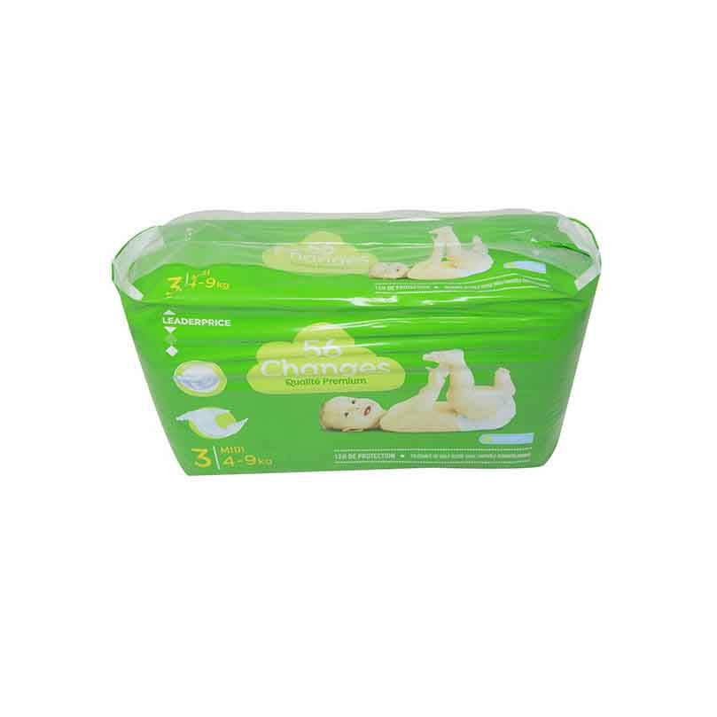 LEADER PRICE DIAPERS MIDI 56 CHANGES 4 9KG NO.3