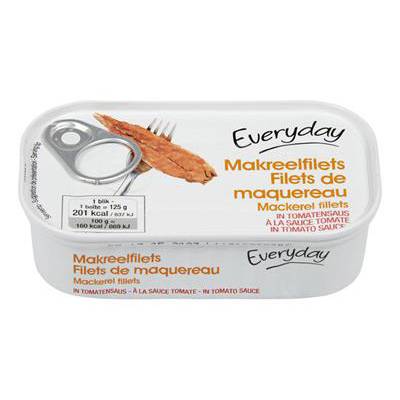 EVERYDAY MACKEREL FILLETS IN TOMATO SAUCE 125G