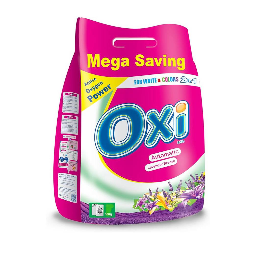 OXI HAND WASHING POWDER LAVENDER BREEZE 500G