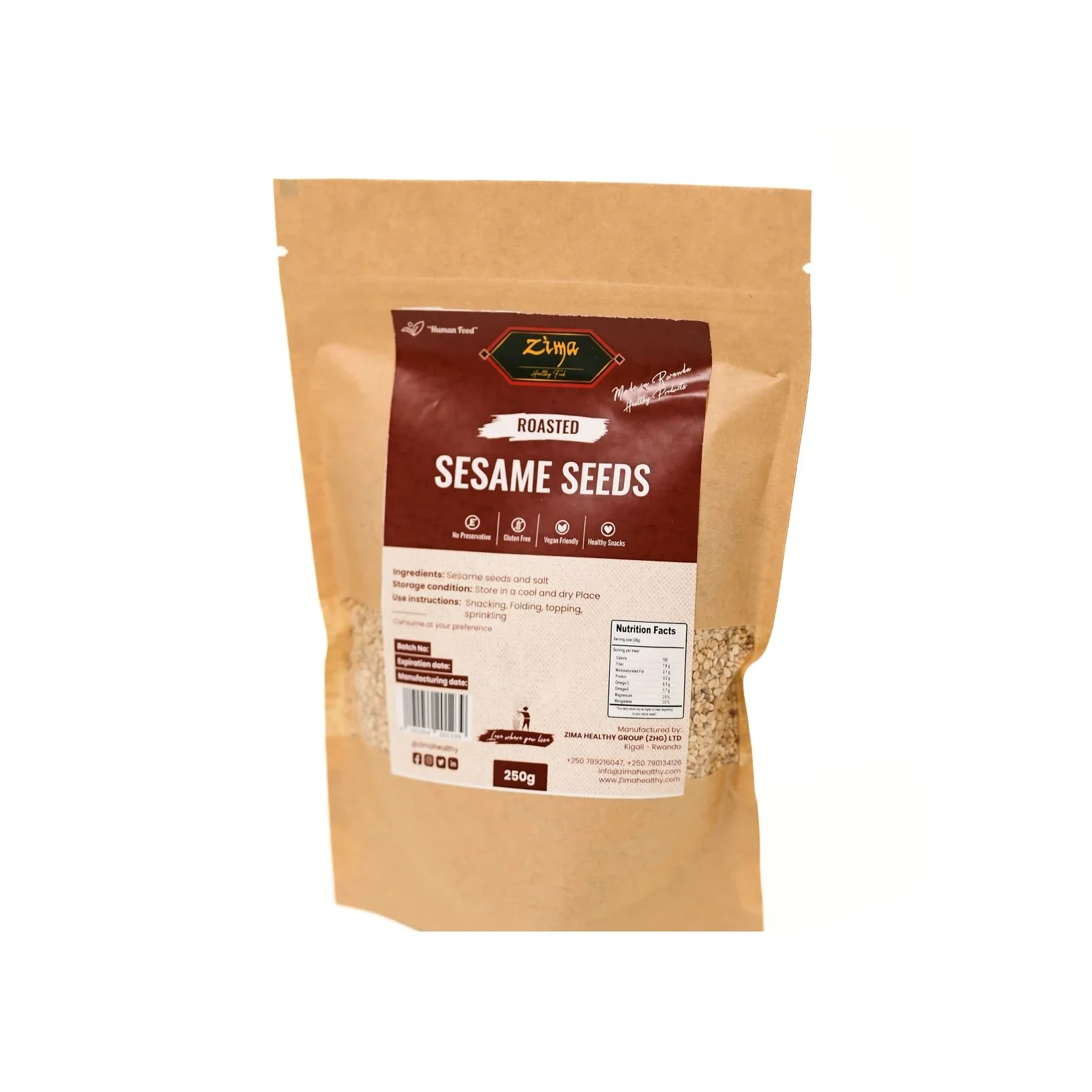 ZIMA ROASTED SESAME SEEDS 250G