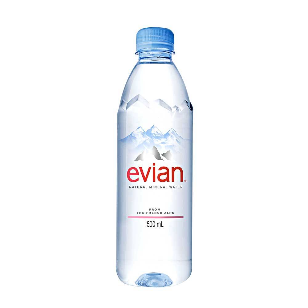 EVIAN NATURAL MINERAL WATER 500ML