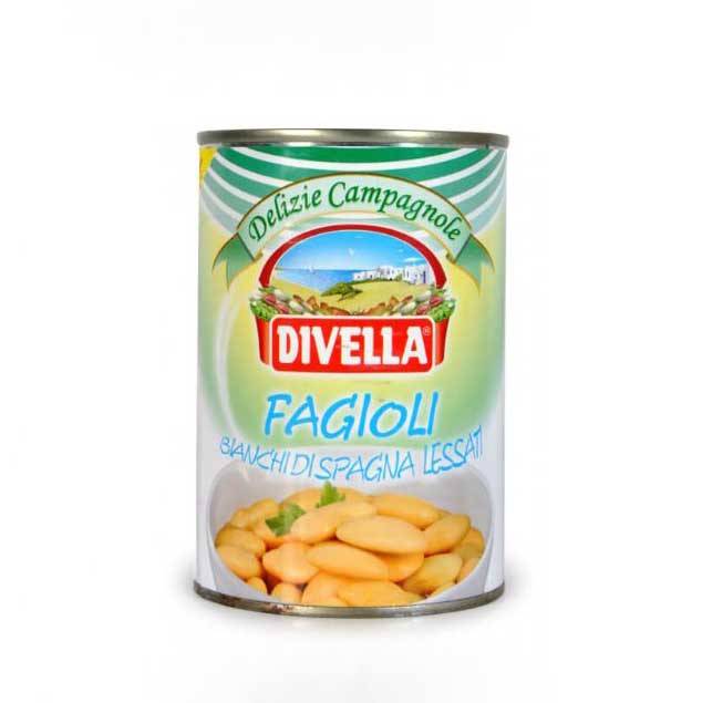 DIVELLA FAGIOLI BOILED BUTTER BEANS 400G