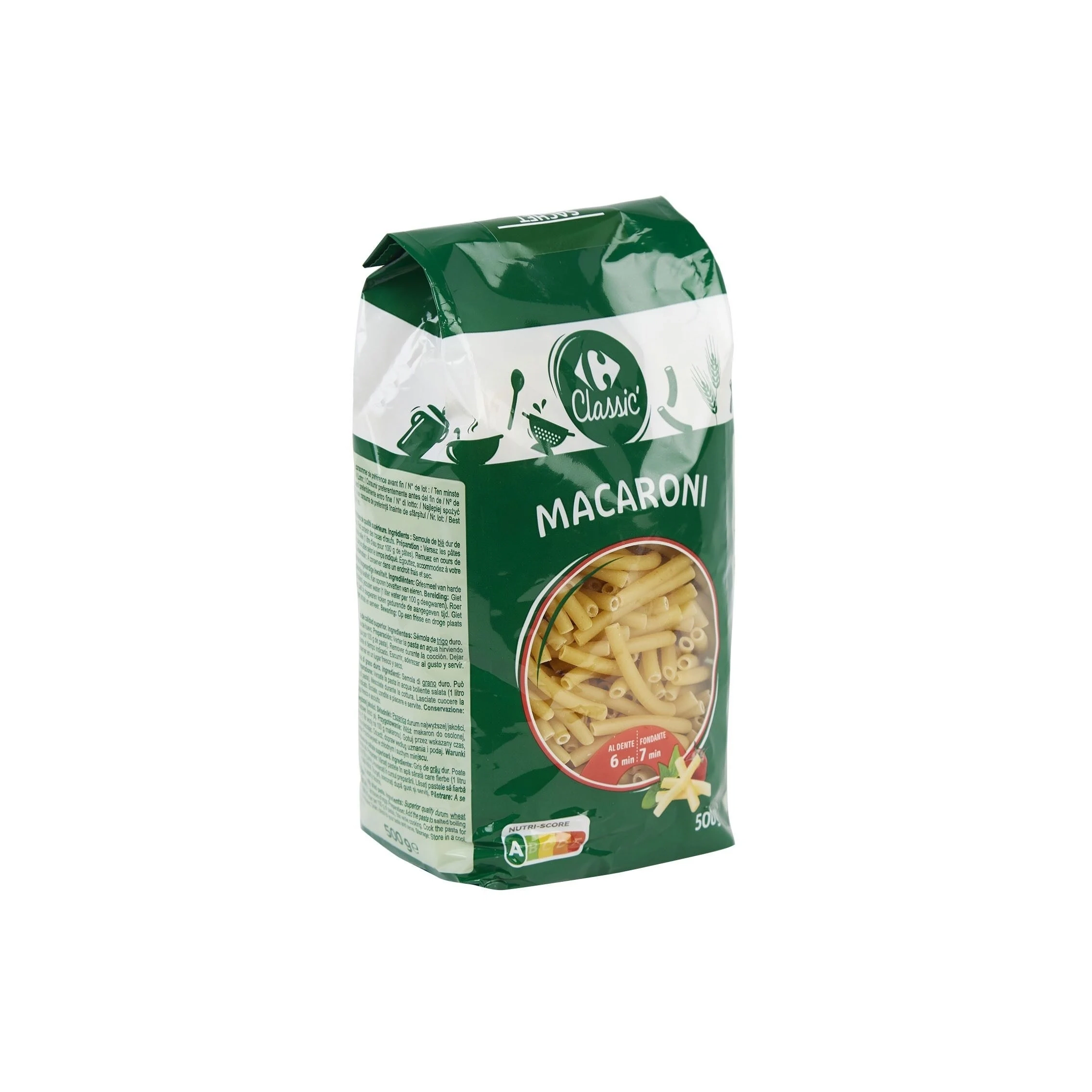 CARREFOUR PATES MACARONI 500G