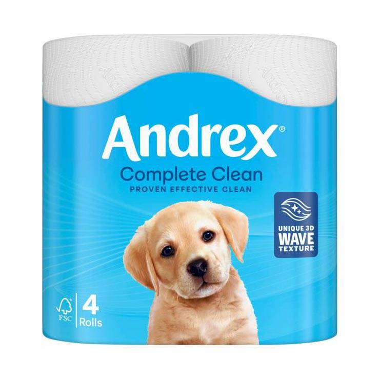 ANDREX CLASSIC CLEAN TOILET TISSUE 4ROLLS