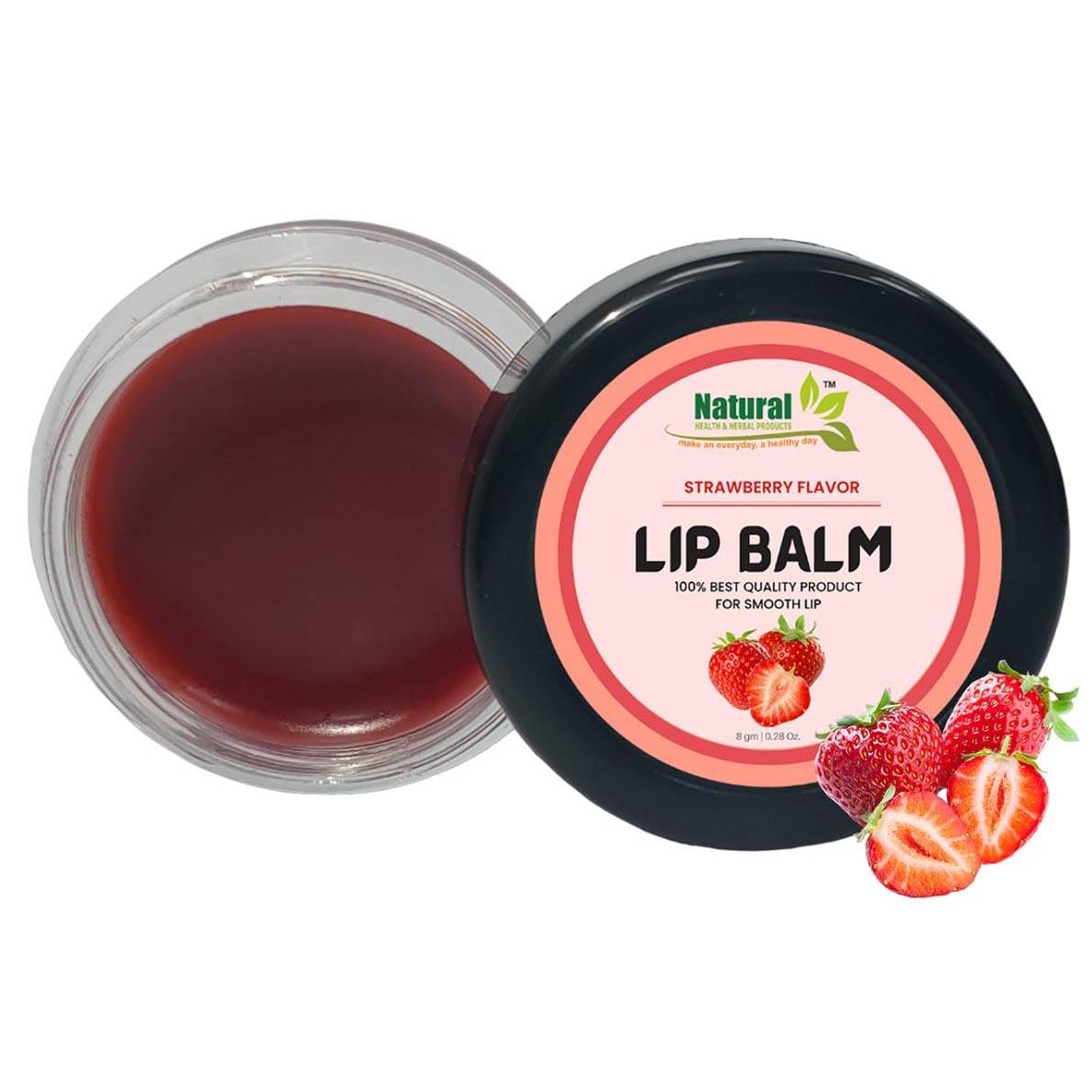 SMOOTH NATURALS LIP BALM STRAWBERRY 10G