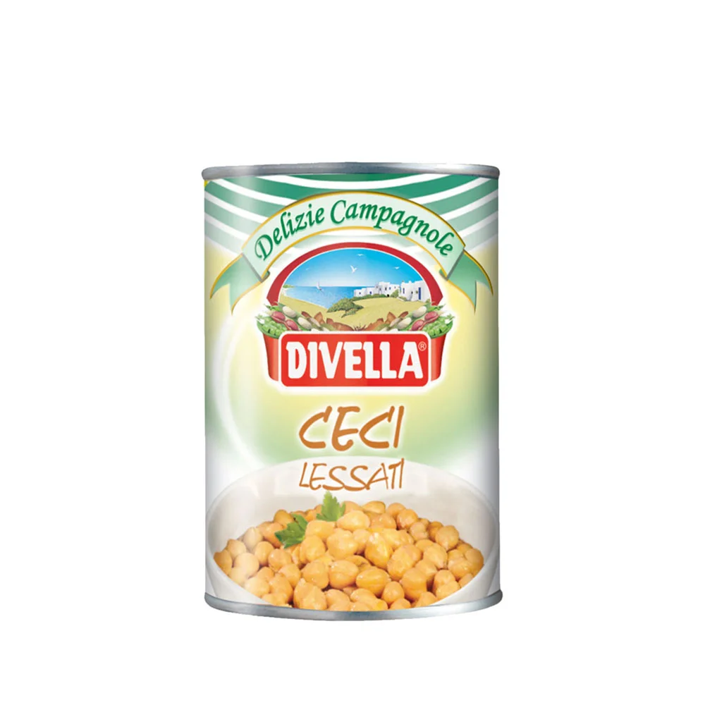 DIVELLA CECI LESSATI BOILED CHICK PEAS 400G