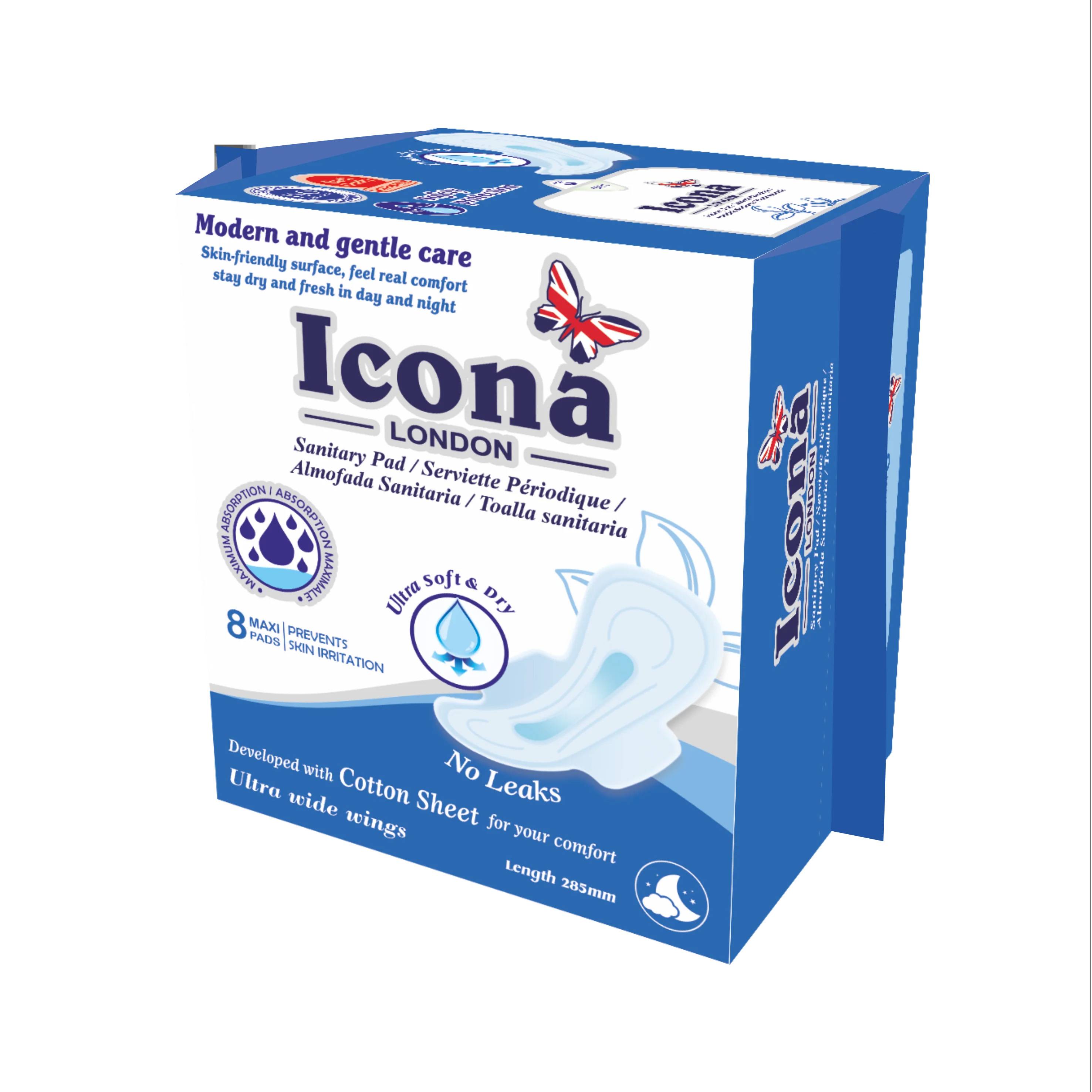 ICONA LONDON 8 MAXI PADS ORIGINAL BLUE