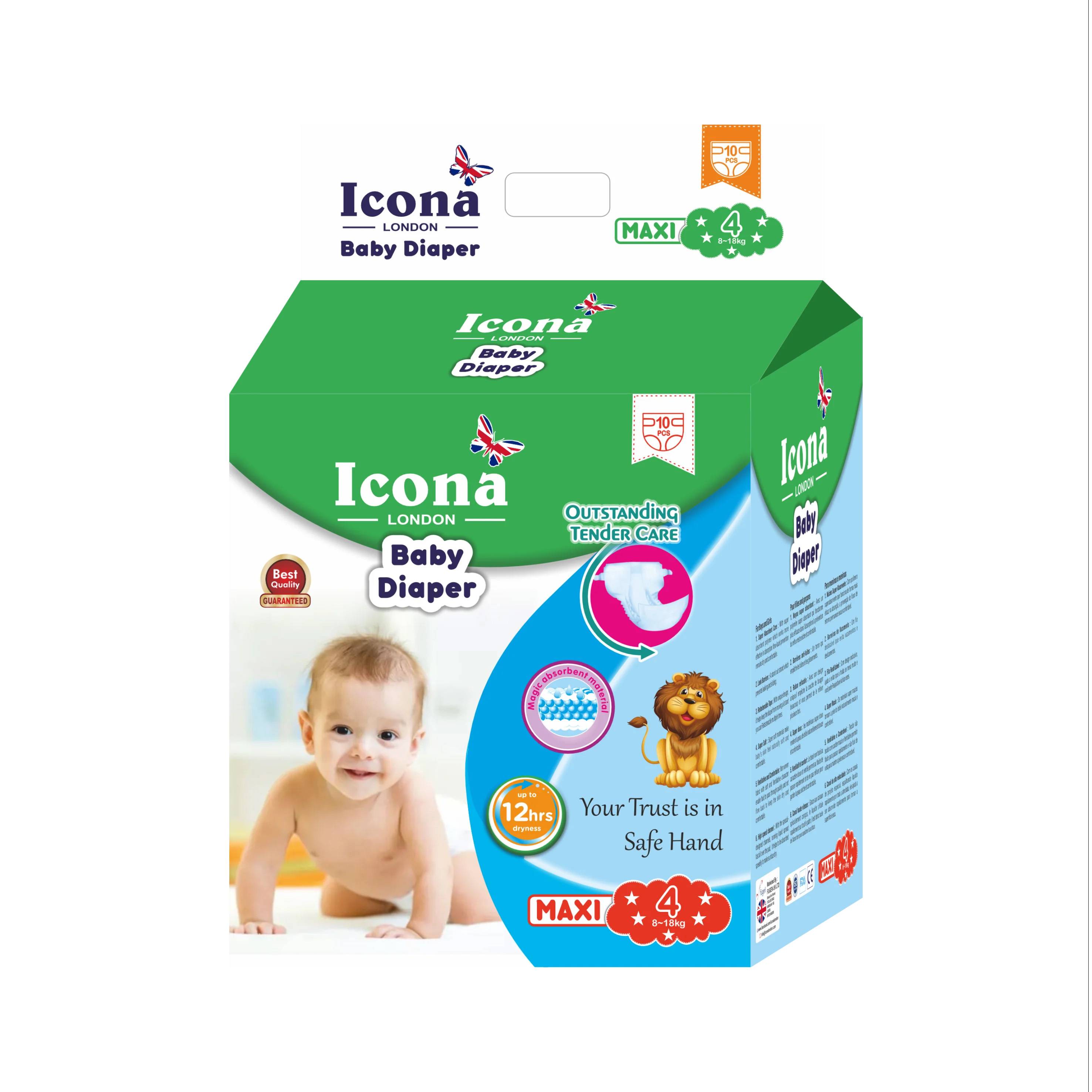 ICONA LONDON BABY DIAPERS MAXI 81PCS