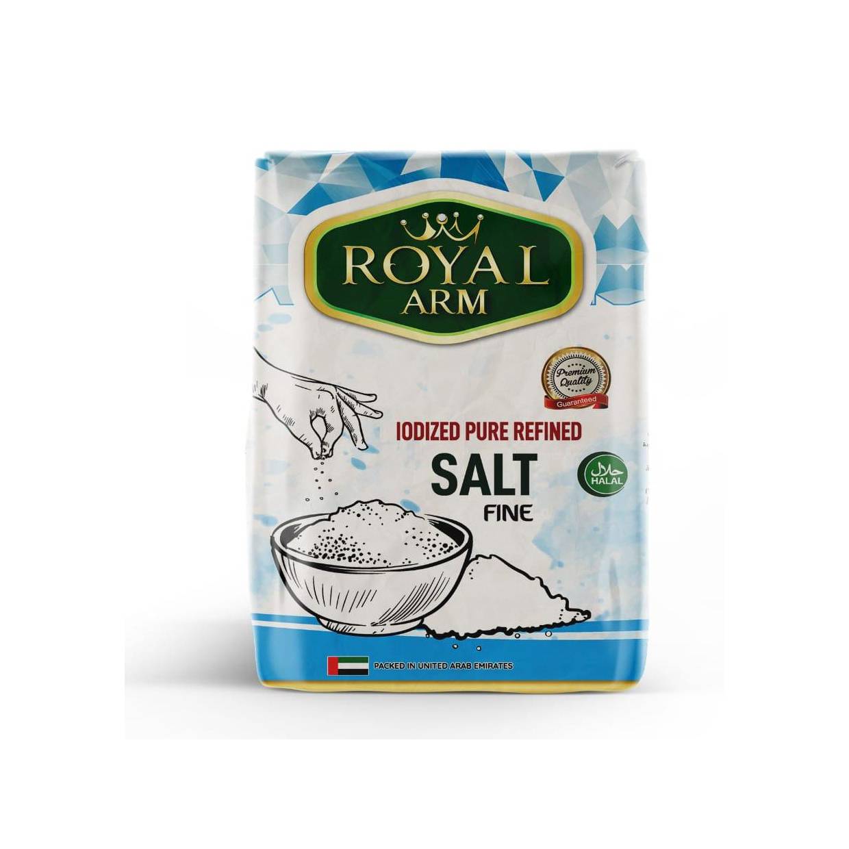 ROYAL ARM PURE REFINED SALT FINE JAR 700G