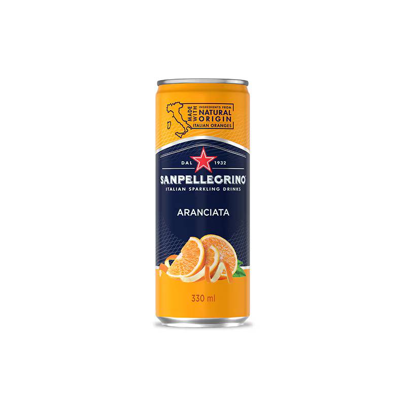 SANPELLEGRINO ARANCIATA ORANGE CAN 33CL