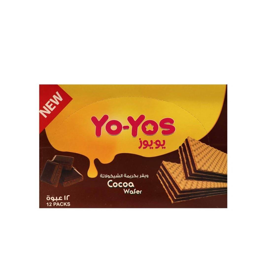 YOYOS COCOA WAFER 28G