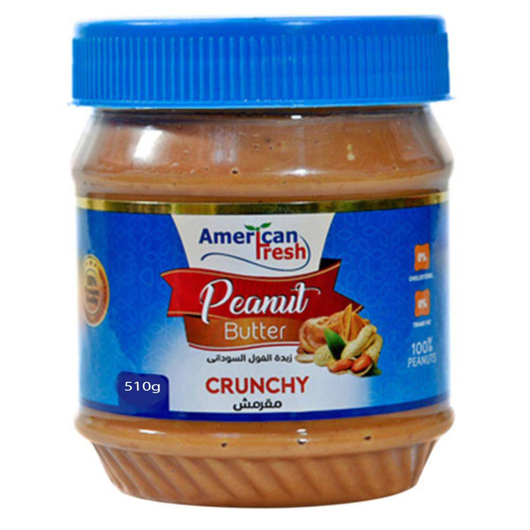 AMERICAN FRESH PEANUT BUTTER CRUNCHY 510G