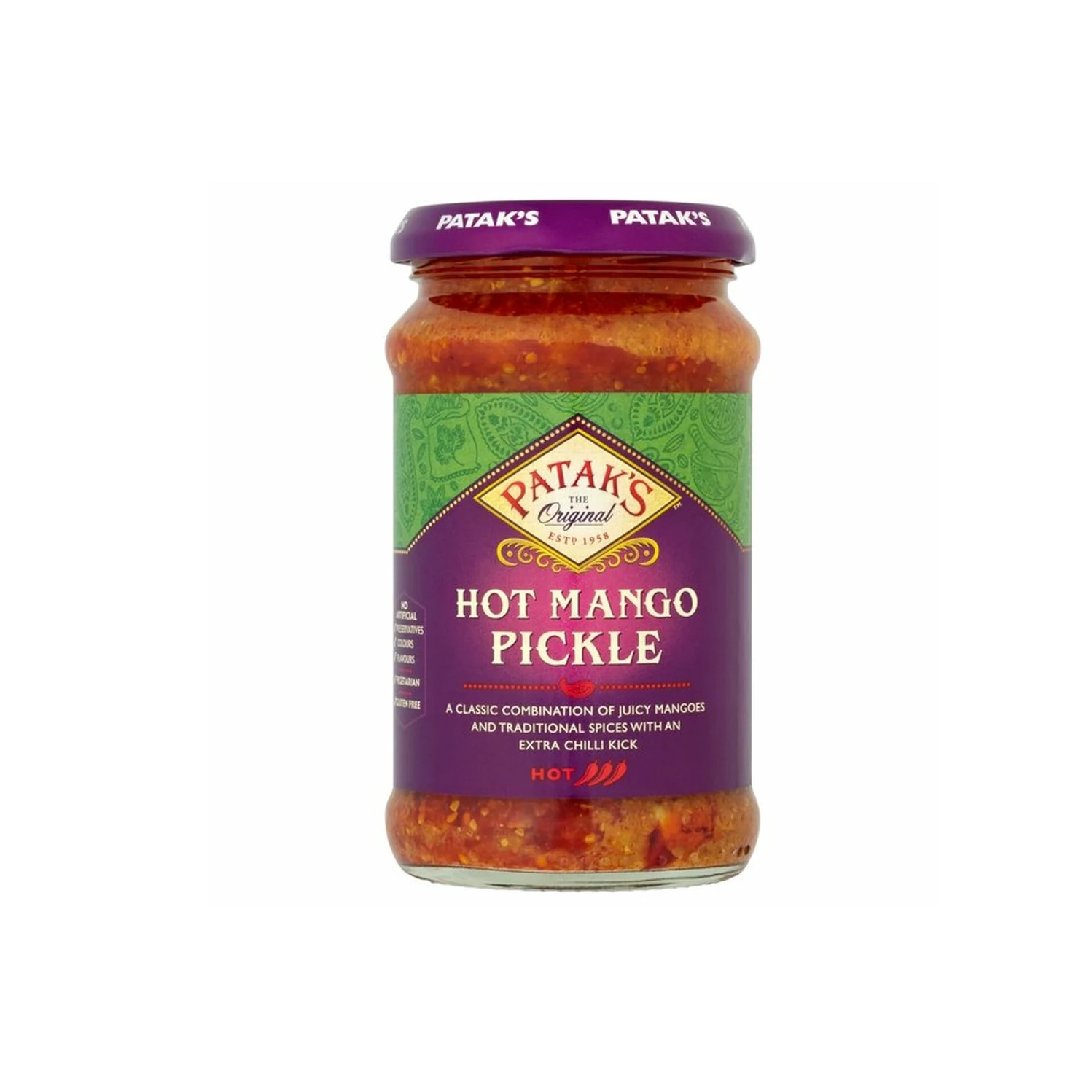 PATAKS MANGO HOT PICKLE 283G