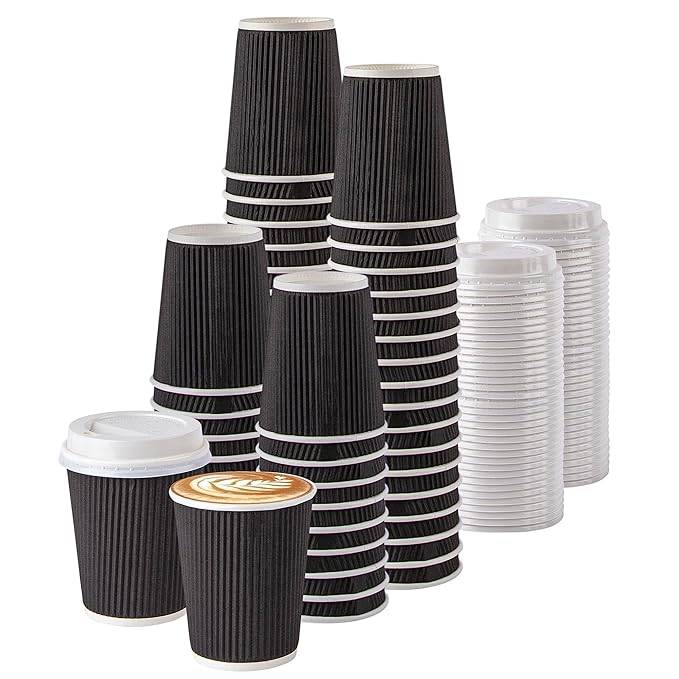 COFFEE CUPS + LIDS BIG PER PC
