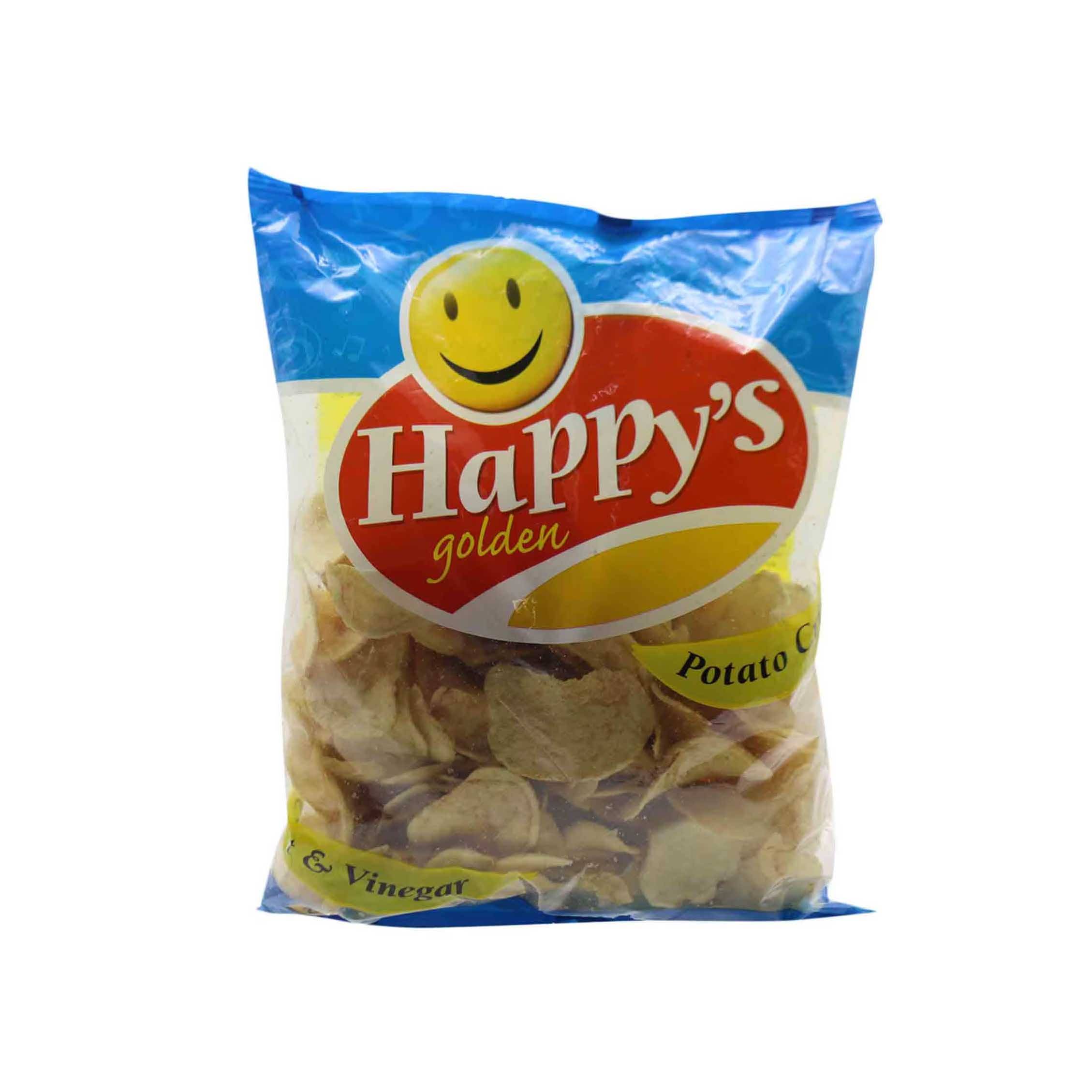 HAPPY'S GOLDEN SALTED N VINEGAR POTATO CRISPS 200G