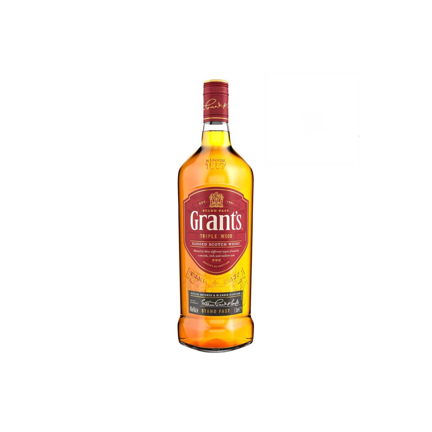 GRANTS TRIPLE WOOD BLENDED SCOTCH WHISKY 1L