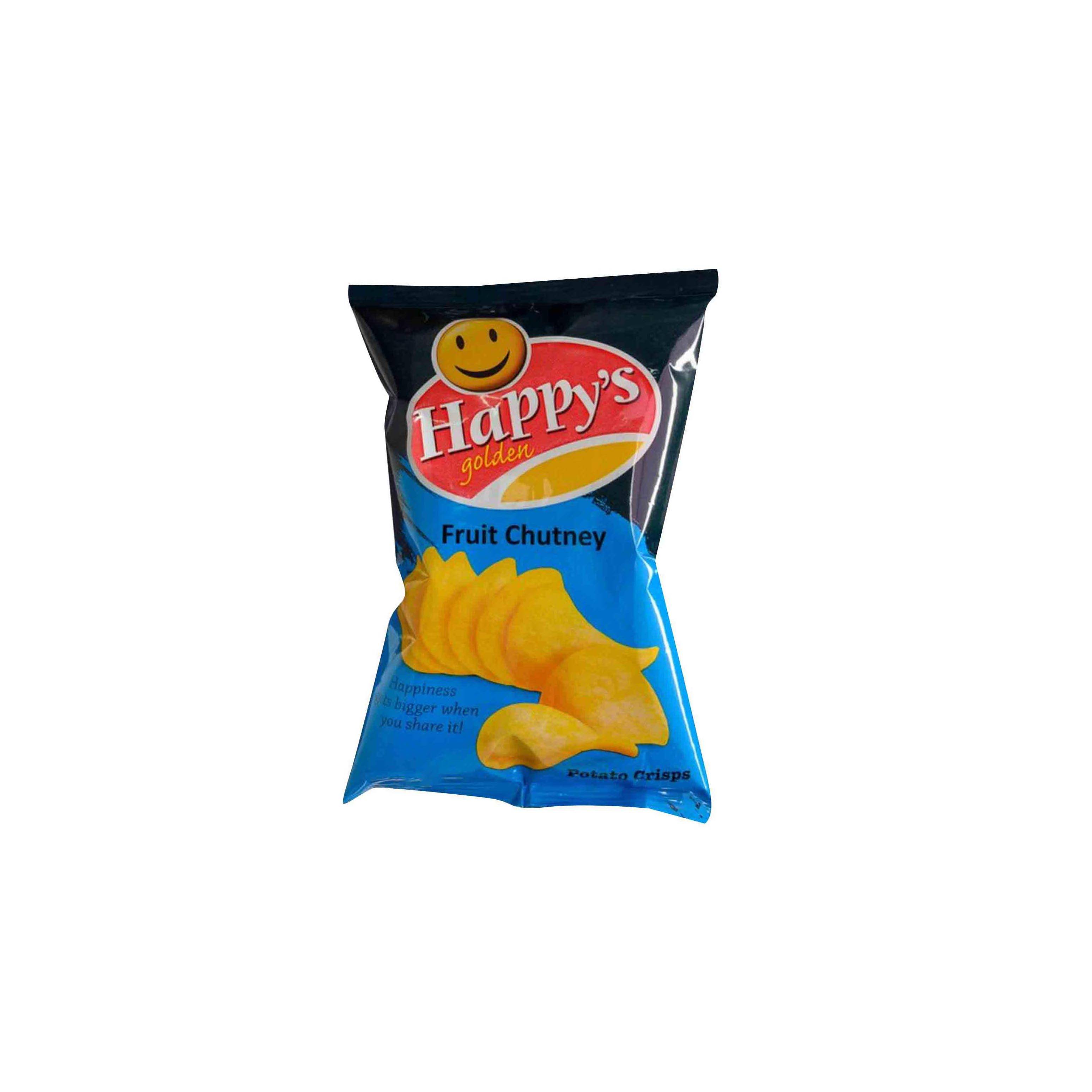 HAPPYS GOLDEN FRUIT CHUTNEY POTATO CRISPS 30G