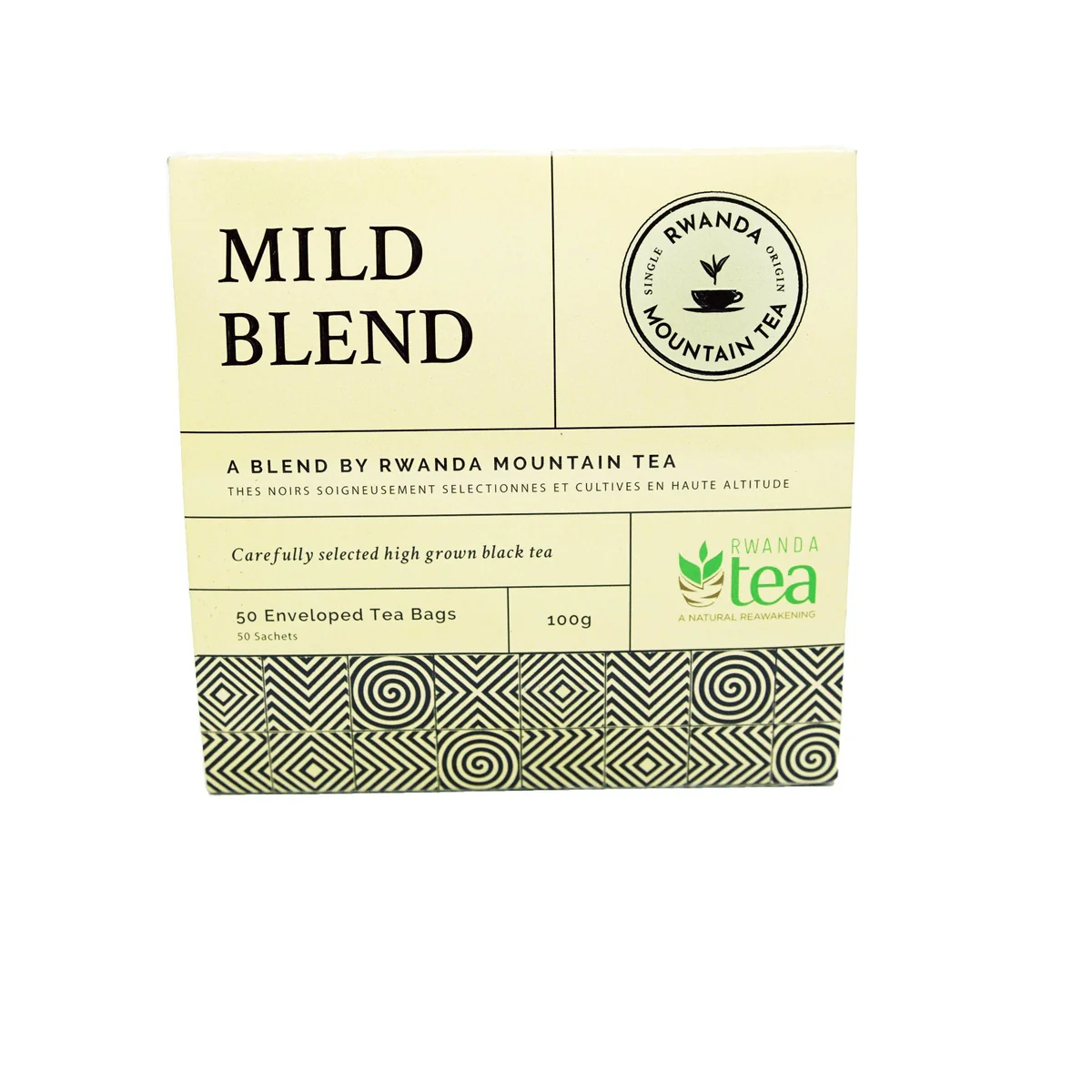 RWANDA MOUNTAIN TEA BAGS MILD BLEND 50PC