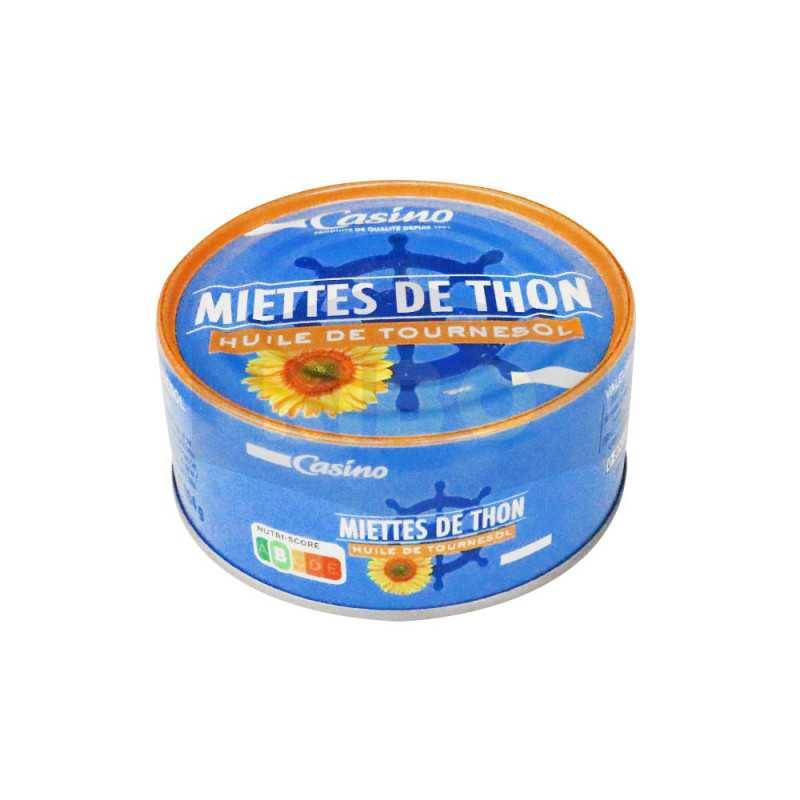 LP MIETTES DE THON A L'HUILE DE TOURNESOL 160G