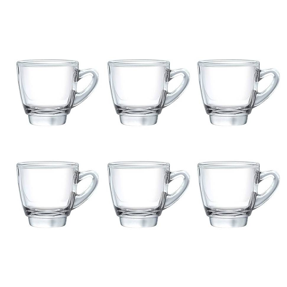 COFFEE ESPRESSO GLASS SET OF 6PCS 70ML