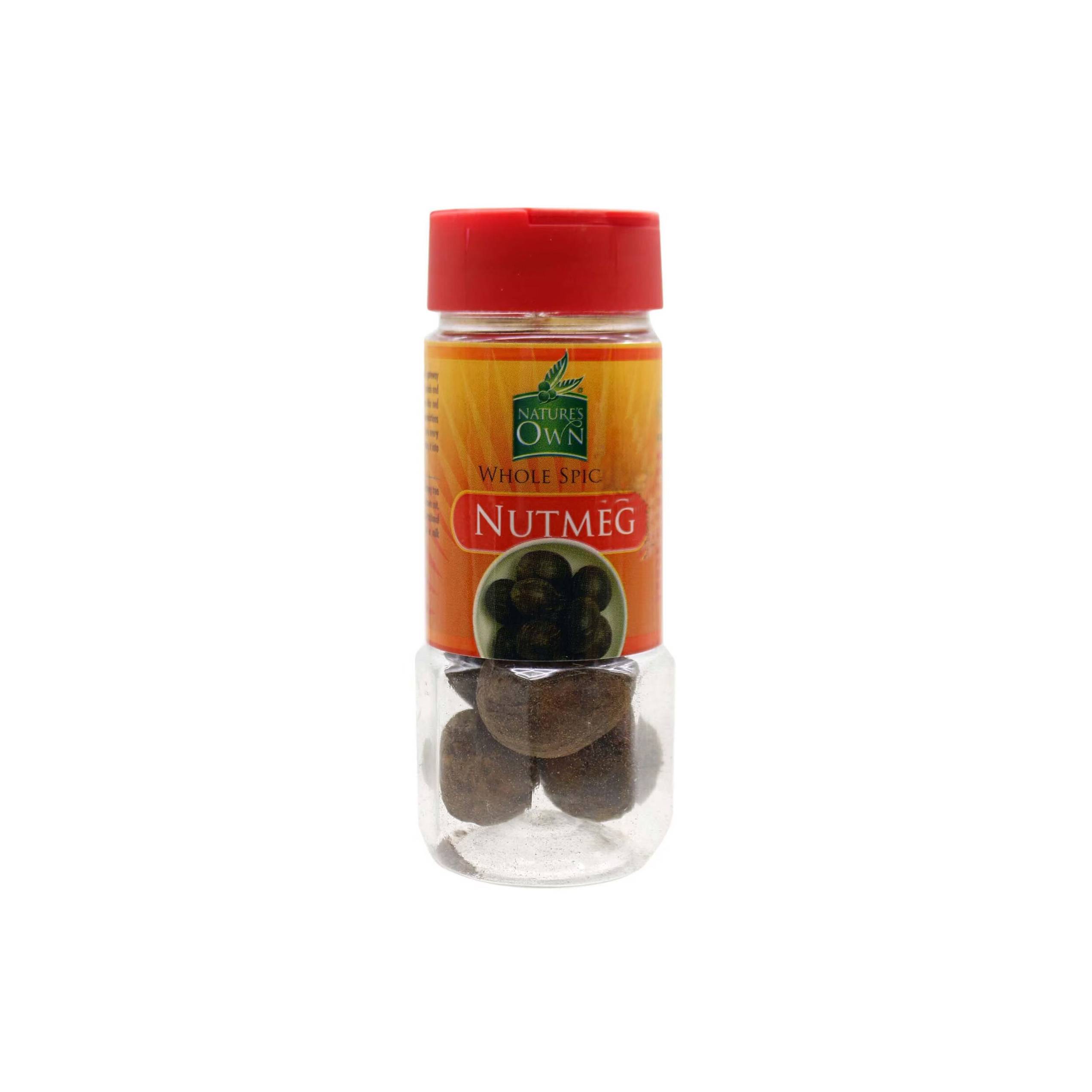 NATURES OWN WHOLE SPICE NUTMEG 40G